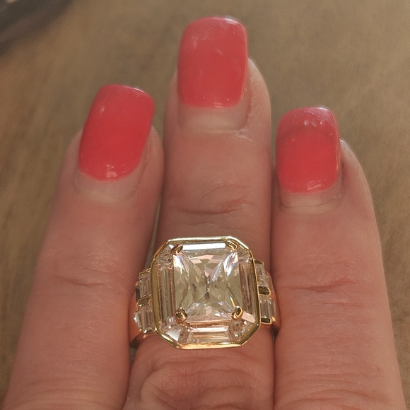 925 ring Jewelry - Elegant Gold and Silver Women's Ring